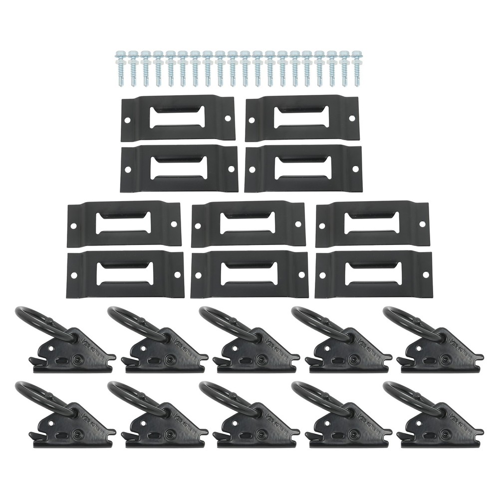 Labwork 10pack E Track Tie Down Slots with 20 Pack Screws 10 Pack O-Rings