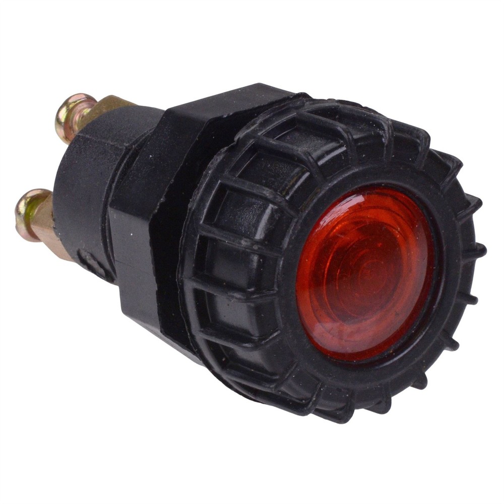 Red Automotive 17mm Panel Indicator Light 12V