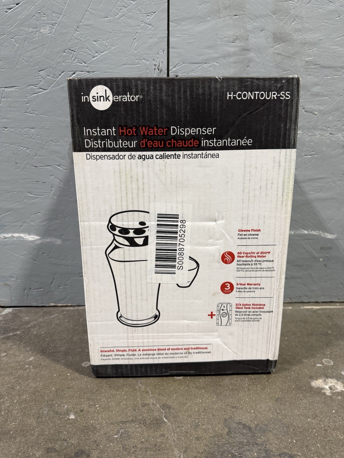 InSinkErator H-CONTOUR-SS Chrome Invite Contour Instant Hot Water Dispenser