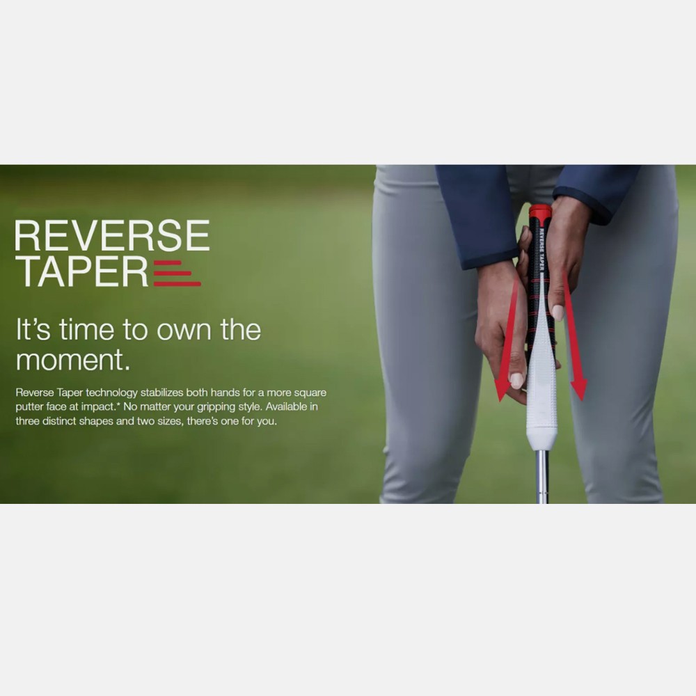 REVERSE TAPER Rounded Golf Grips Medium Large Size Golf PU Putter Grip 58R