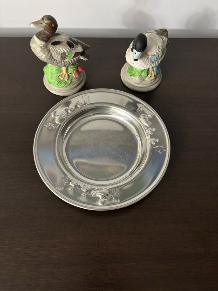 Vintage Denmark Silver Plated Duck Plate