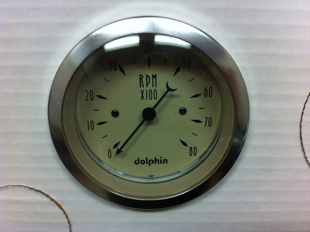 3 3/8 TACHOMETER TAN