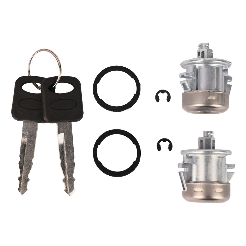 Door Lock Cylinder & Keys Fits For Ford F350 F150 F250 Super Duty 7C3Z1521990A