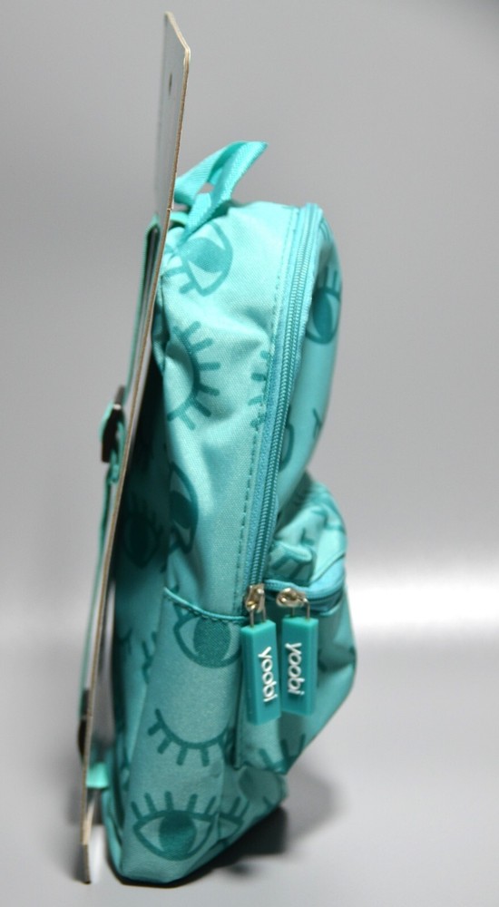 Yoobi Backpack Pencil Case And Composition Book Notebook Winky Eyes Aqua