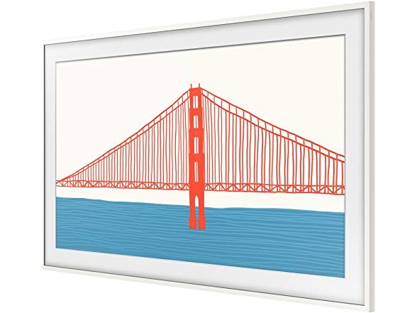 SAMSUNG THE FRAME CUSTOMIZABLE BEZEL 55" - MODERN WHITE