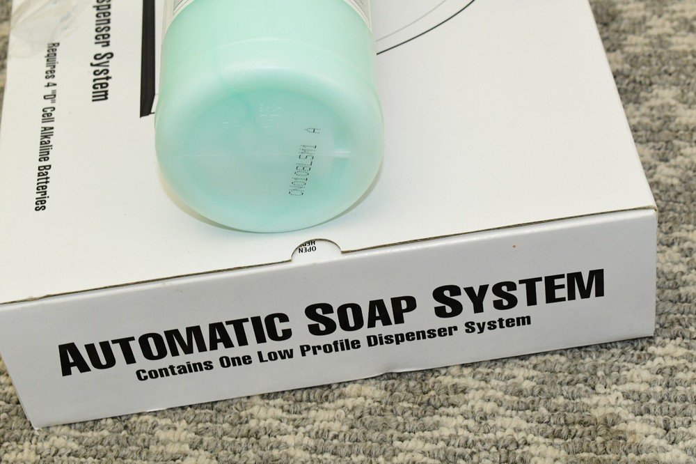 AUTOMATIC SOAP LOW PROFILE DISPENSER SYSTEM 107888 CHROME, BATTERY OPERATED