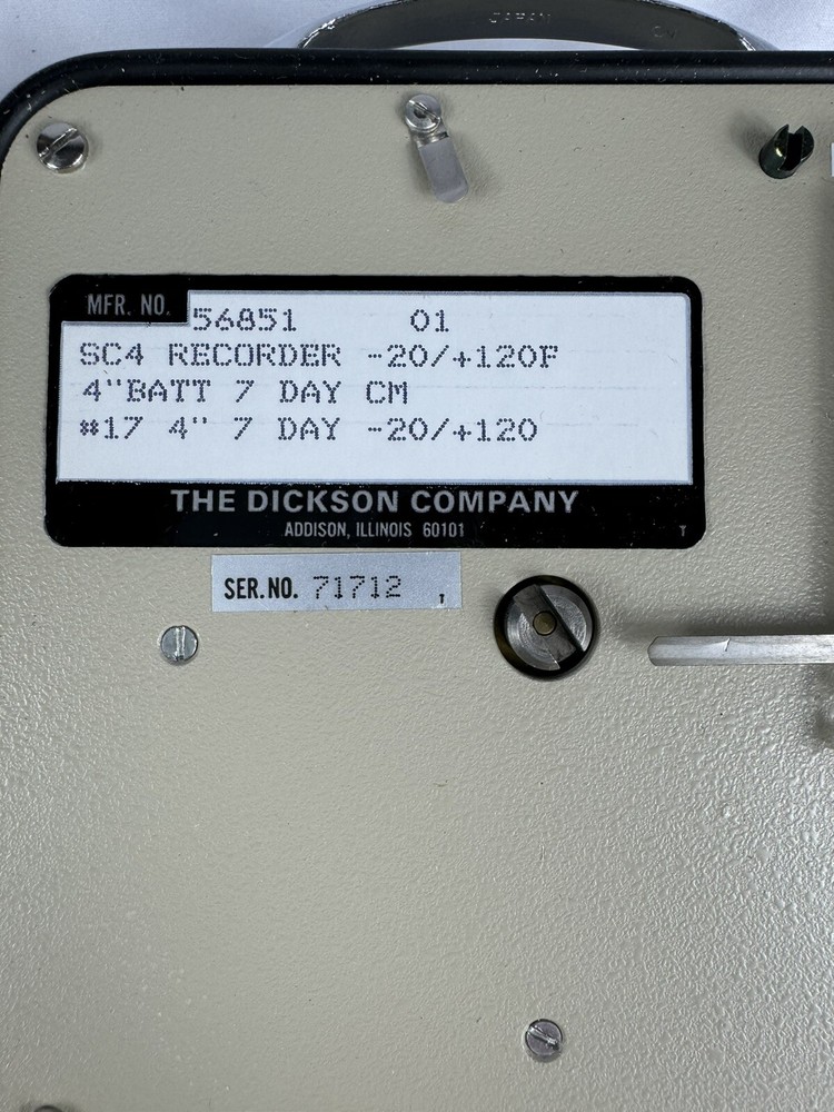 Vintage Dickson Model SC4 - Temperature Recorder - Not Tested