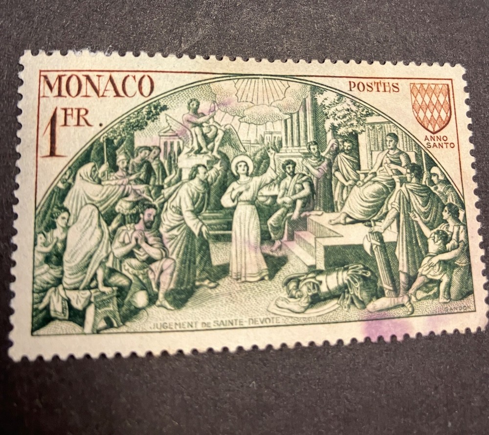 Monaco   MLH - 1951 1fr Judgment of St. Devote