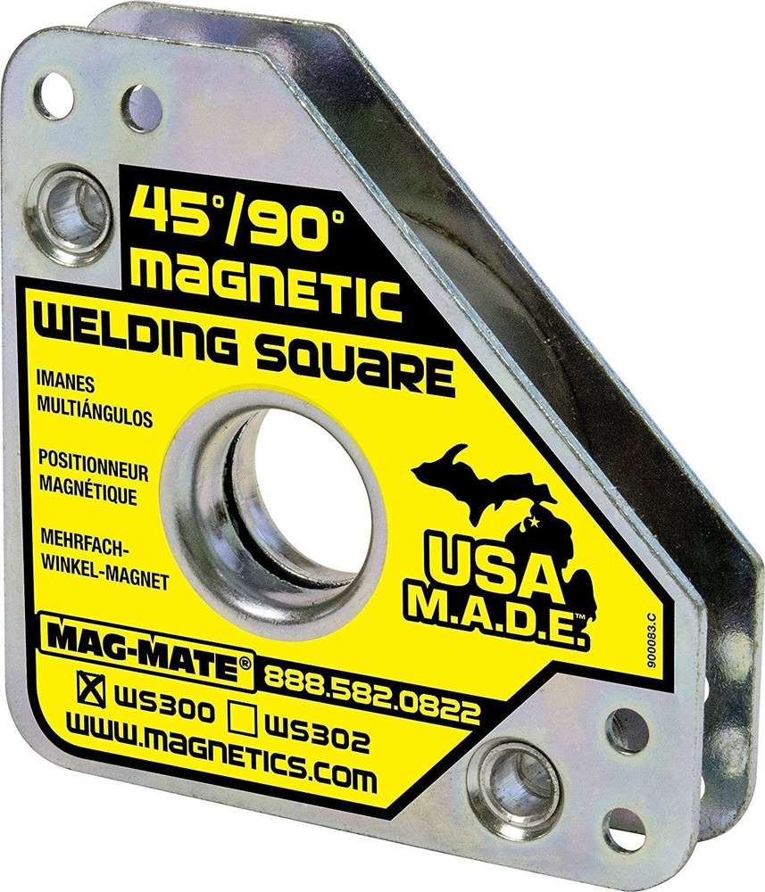 Compact Magnetic Welding Square - 55 lb Capacity, Adjustable Angle Tool, Durable