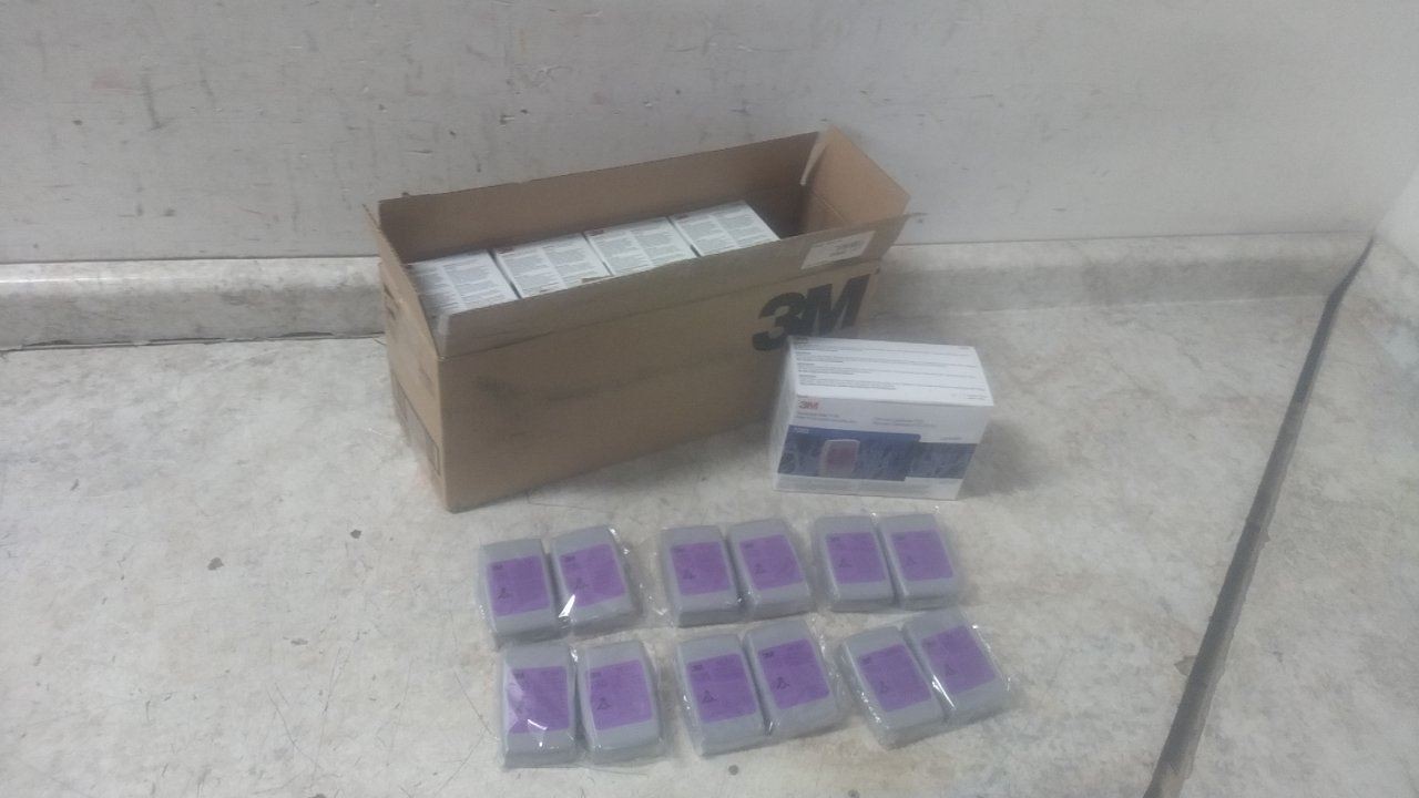 3M 7093 60 Pk Magenta Color Air Purifying Respirator Filter