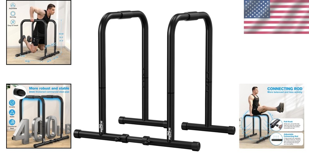 Compact & Portable Dip Bar Station - Functional Design for Versatile Training