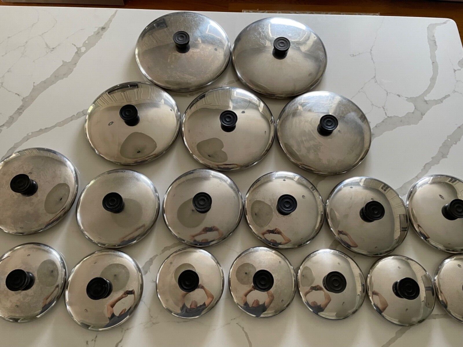 Revere Ware Lids Lid Replacement Stainless Steel 5,6,7,8,9,10,11 in Your Choice!