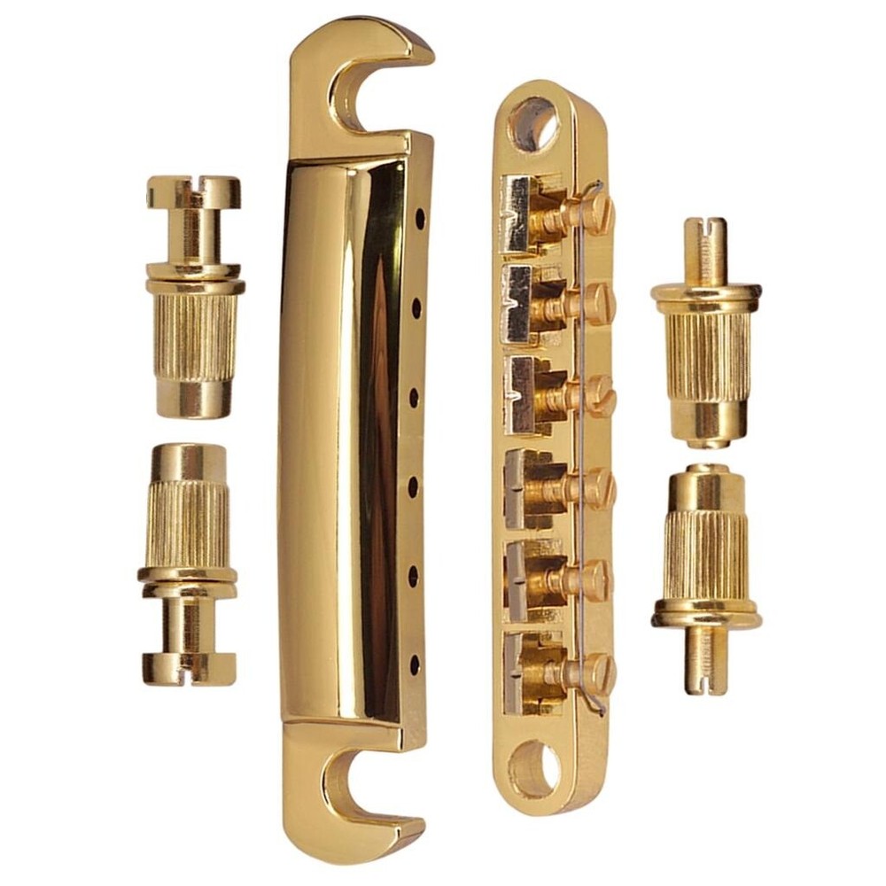 Adjustable Saddle Tune-O-Matic Bridge Tailpiece Sets for LP SG 6 String Guitar