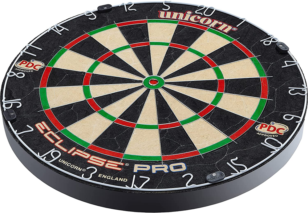 Eclipse Pro Dart Board With Ultra Slim Segmentation For Increased Scoring NEW