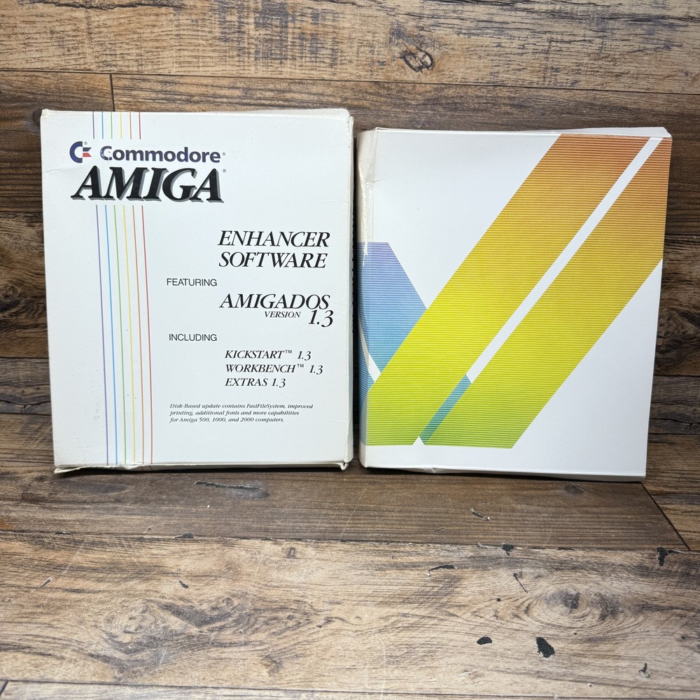 Commodore Amiga Enhancer Software Amiga DOS 1.3 Kickstart Workbench CASE ONLY