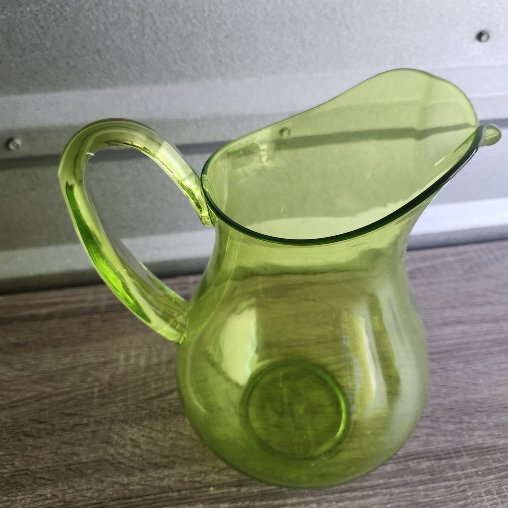 Clear Green Plastic 10" Pictcher