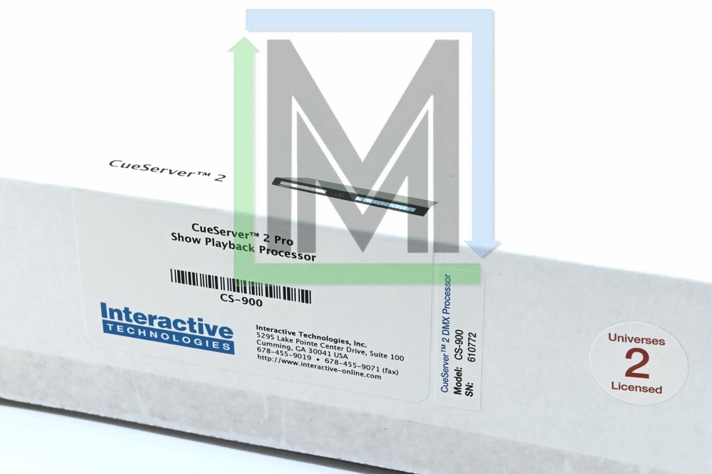 CS-900 INTERACTIVE TECHNOLOGIES CueServer2 PRO PLAYBACK PROCESSOR DMX CONTROLLER