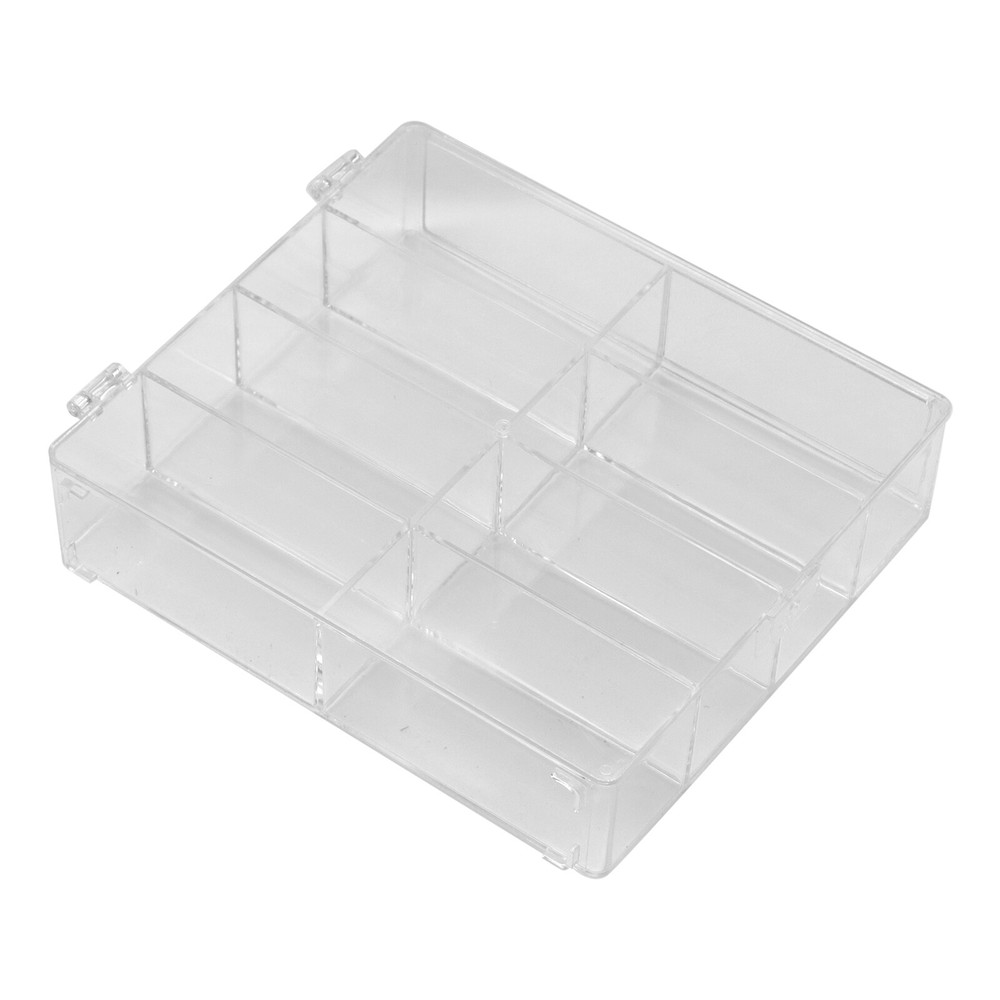 4Pack 1/64 Diecast 8 Car Display Case With Locking Latch Stackable Organizer Box