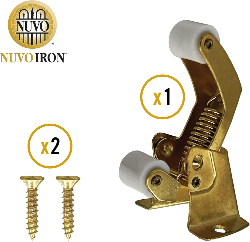 Brass Plated Screen Door Spring Loaded Catch