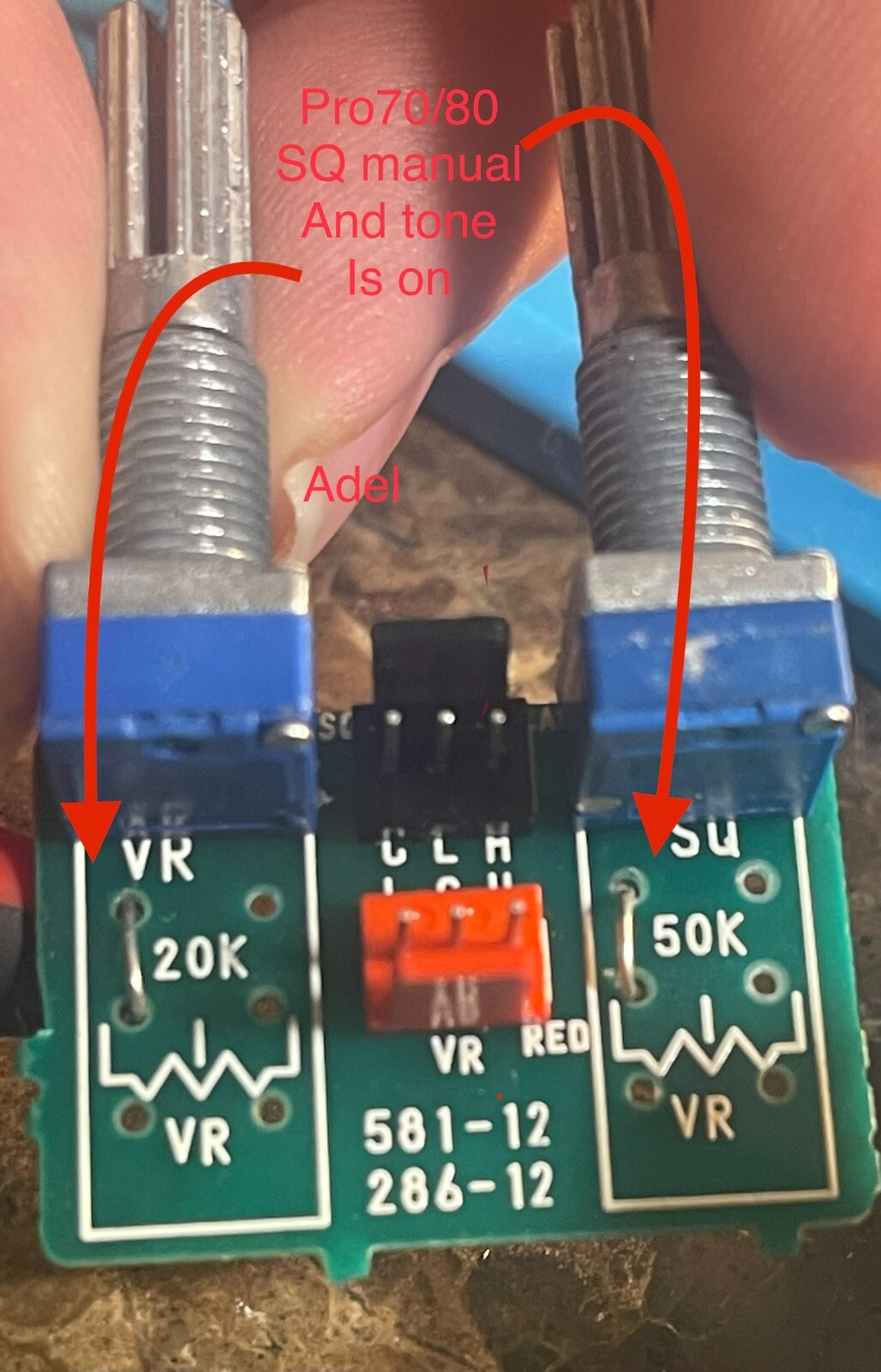 Sony ICF Pro70 Pro80 Air-7 Air-8 Replacement Potentiometers Kit