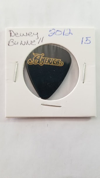 AMERICA / DEWEY BUNNELL - ORIGINAL 2012 TOUR CONCERT GUITAR PICK