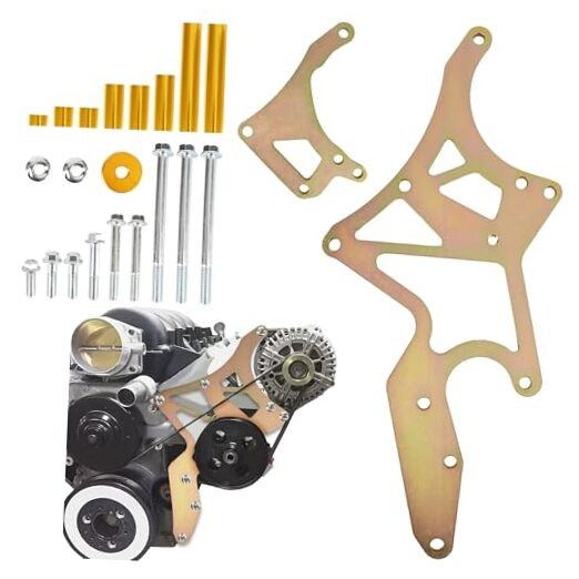 LS Engine Conversion Bracket Kit, Serpentine System for Alternator and Power