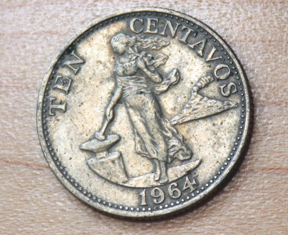 1964 Philippines 10 Centavos