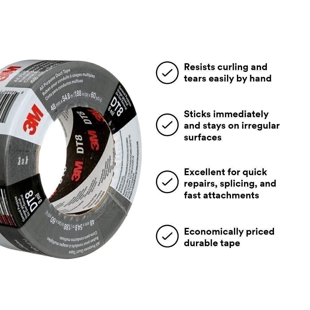 3M DT8 Industrial Strength Multi-Use Duct Tape