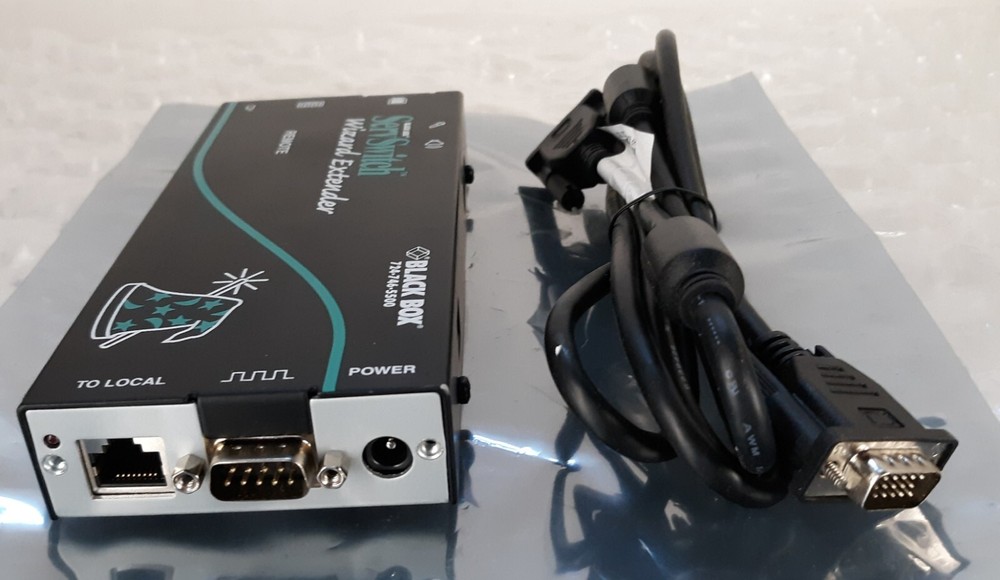 Black Box ServSwitch Wizard Extender Remote ACU5112A w/ VGA Cable