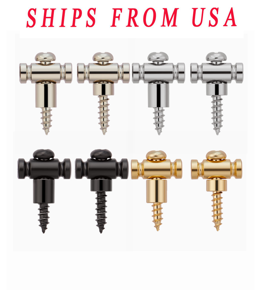 2x Barrel Style Stainless Steel Guitar String Guides String Retainer String Tree