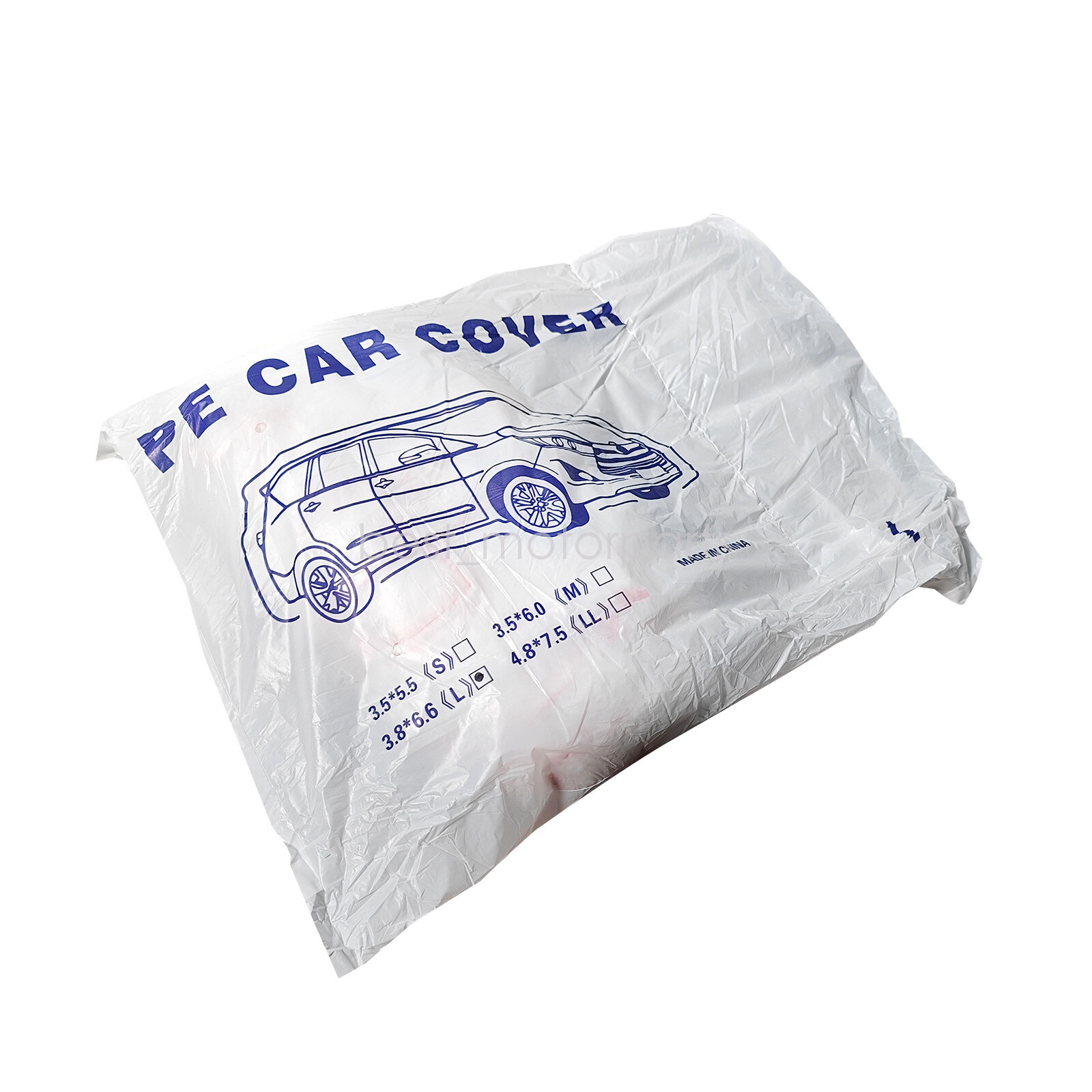 5 PACK Clear Plastic Disposable Car Cover Temporary Universal Rain Dust Garage