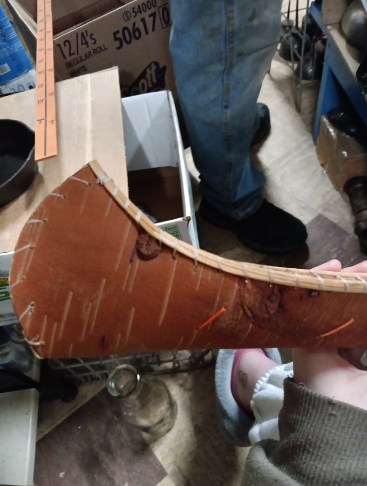 Handmade Birchbark Canoe