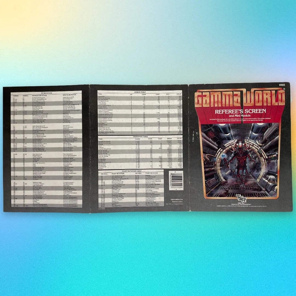Referee's Screen with Mini Module Gamma World 6502