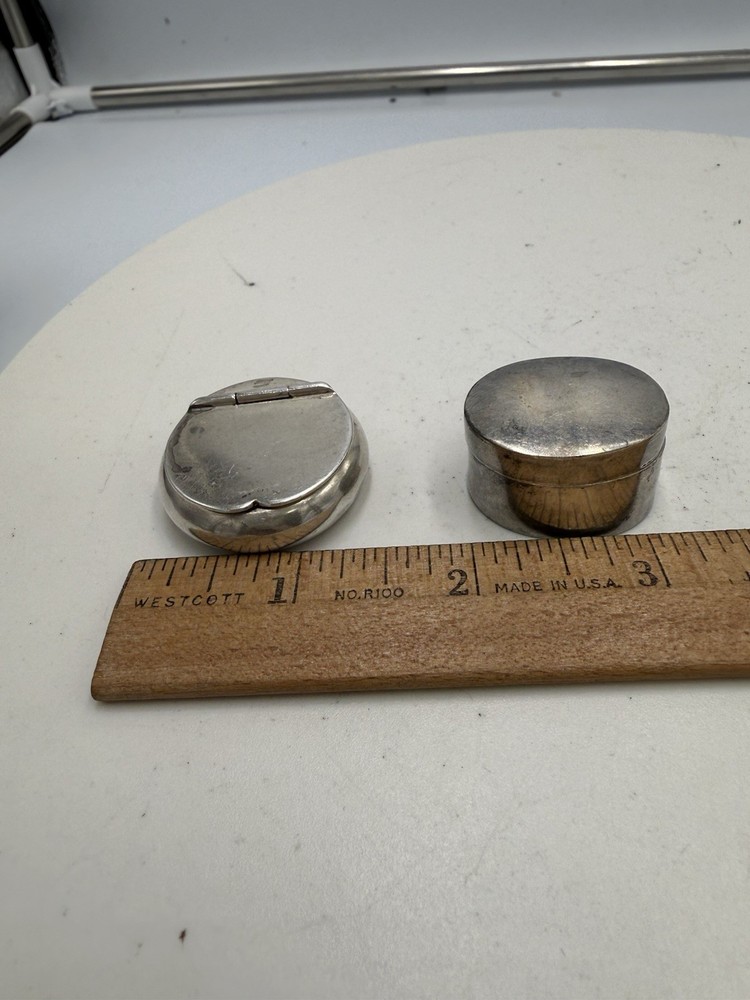 Two Sterling Silver Snuff Boxes