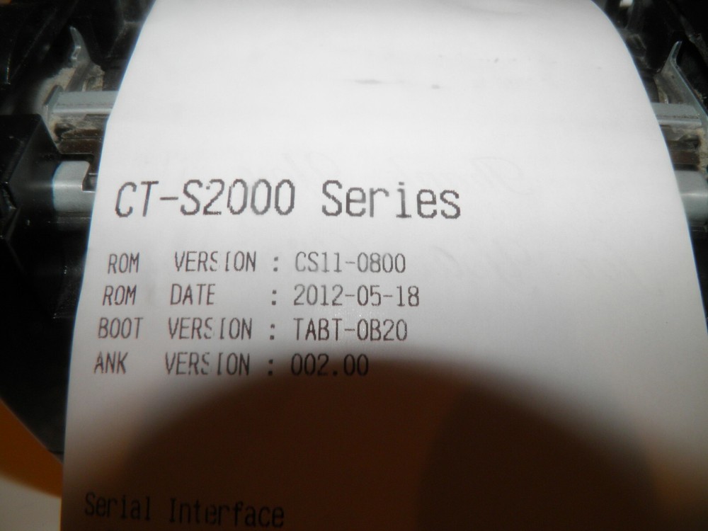 VeriFone Citizen RJV-3200 TM-U950 Replacement Thermal Receipt Printer Ruby CPU5