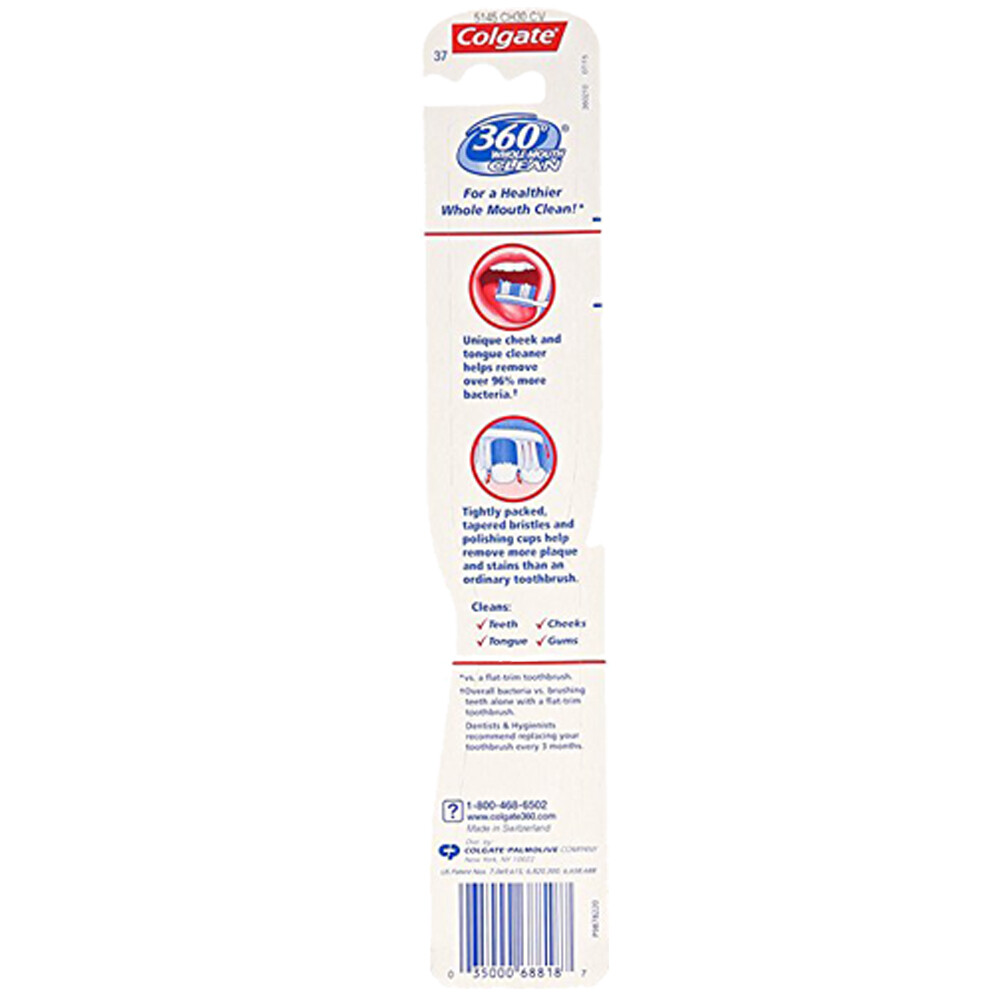 New Colgate 360 Full Head Toothbrush, Medium