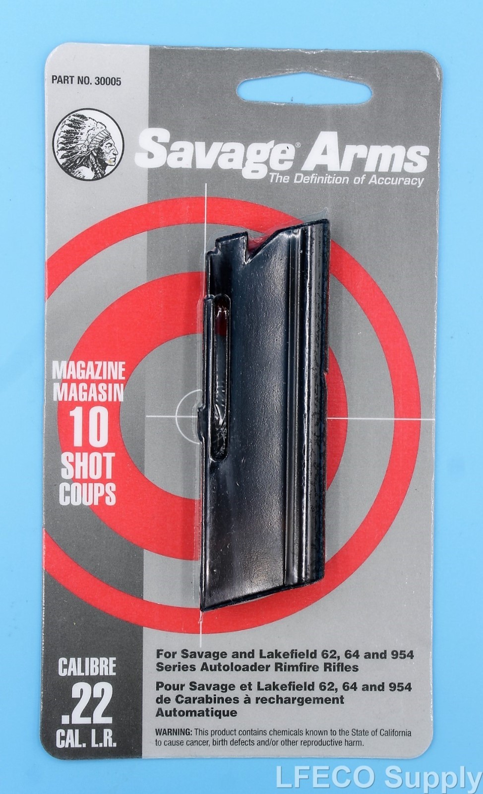 Savage 10 RD Round Magazine 22 LR Models 62 64 954 Genuine Clip Mag NEW 30005
