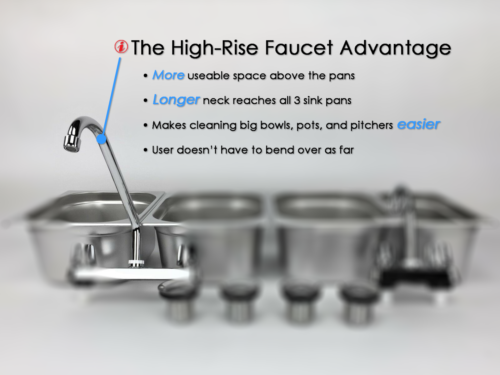 4 Compartment Concession Sink Portable Food Truck Trailer Sink