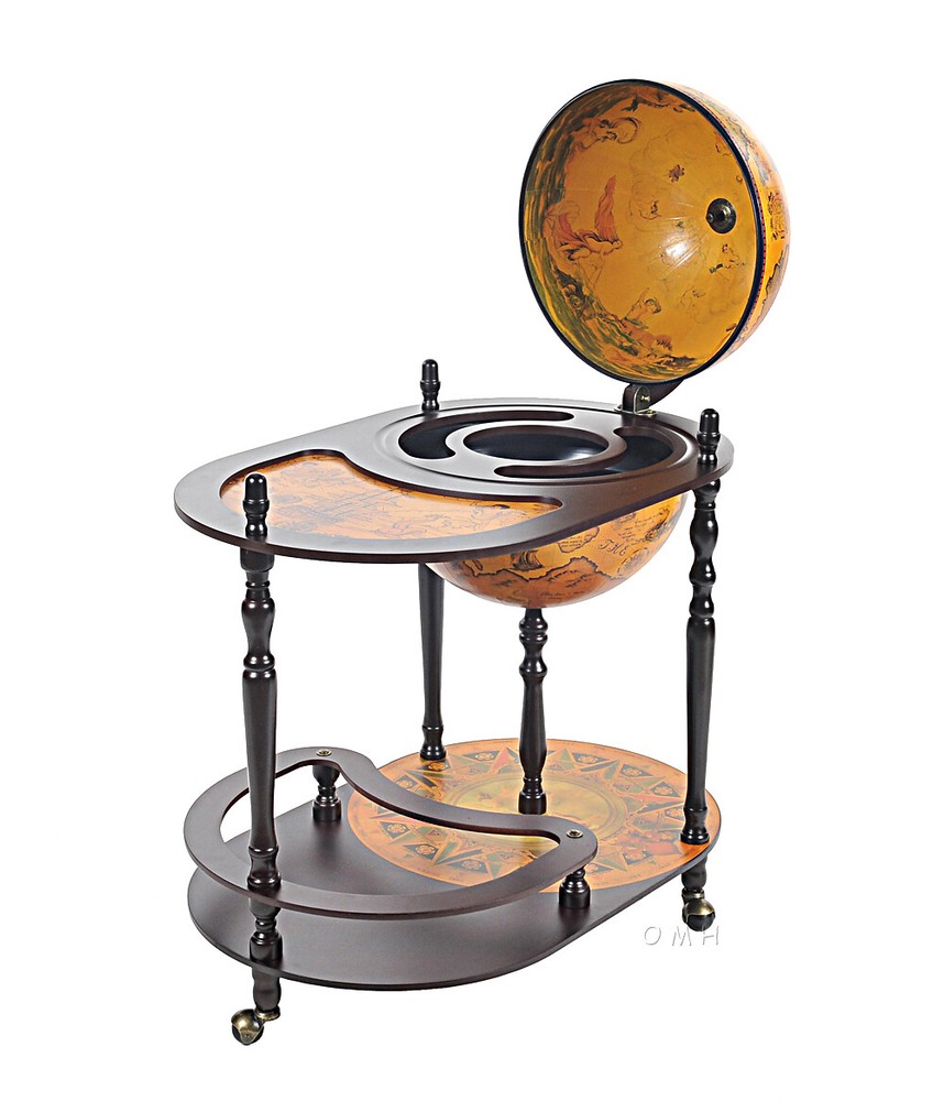 Exotic Globe drink trolley Red