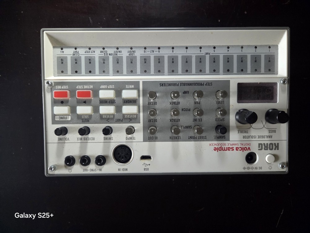 Korg Volca Sample 2 Digital Sample Sequencer In Opened Box