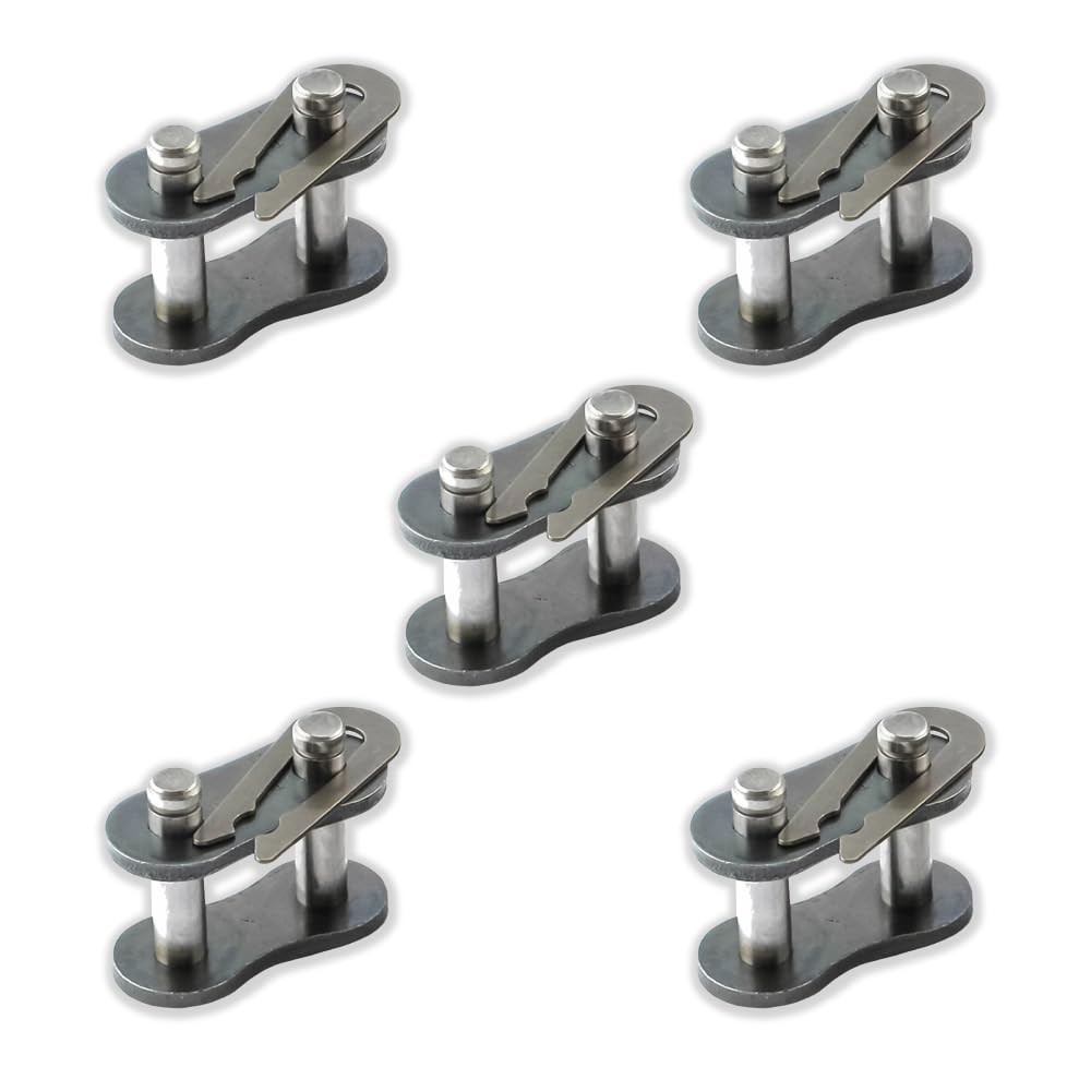 #40 Roller Chain Connecting Links - 5 Pack | Roller Chain Link Connectors