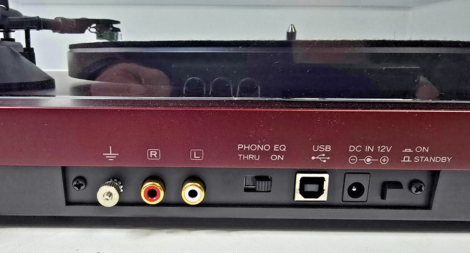 TEAC TN-400S Analog USB Turntable Record Player Cherry Red