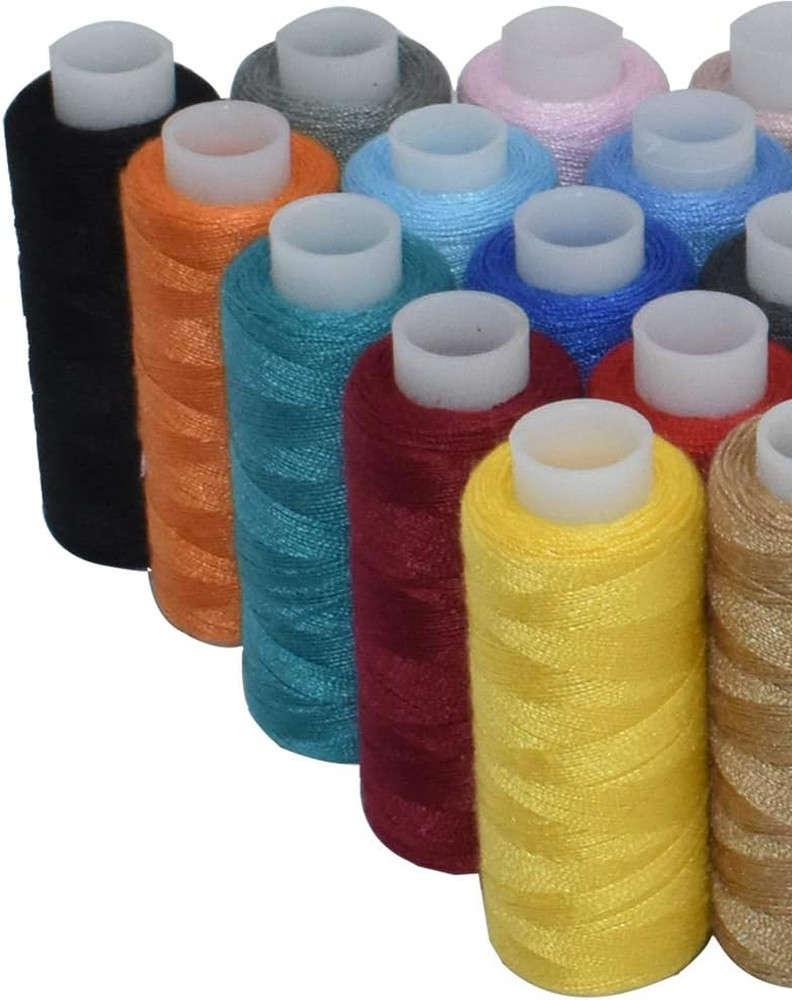 Sewing Threads Kits Polyester 30 Spool 250 Yards per Spools for Hand Machine ...