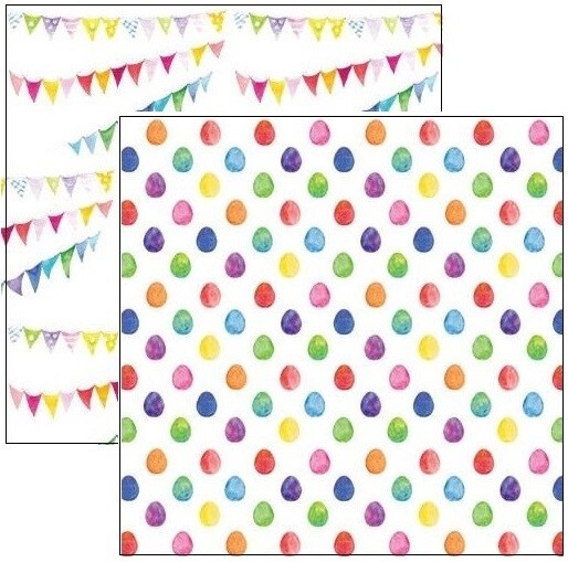 Spring - Happy Easter, DS scrapbook paper - Reminisce SPR002