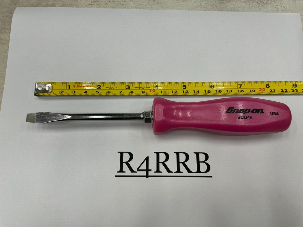 Snap-on Tools NEW 2pc PEARL PINK Hard Handle Flat Phillips Head Screwdriver Set