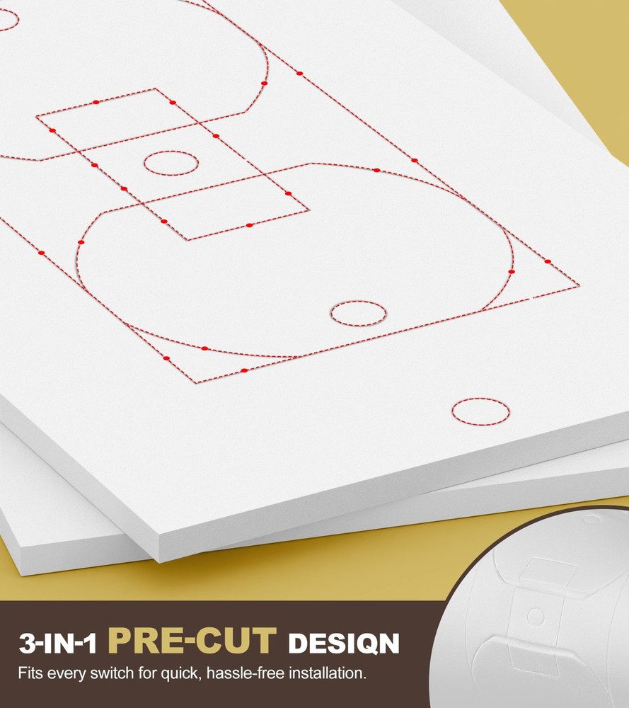 Outlet Insulators Draft Sealers, 30 Pack Electrical Outlet Insulation Pads, E...