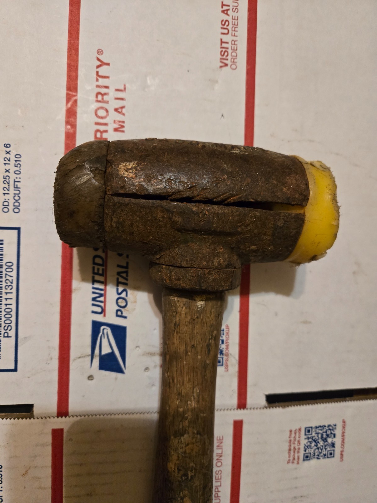 Garland No. 4 Split Head Rawhide Mallet Hammer