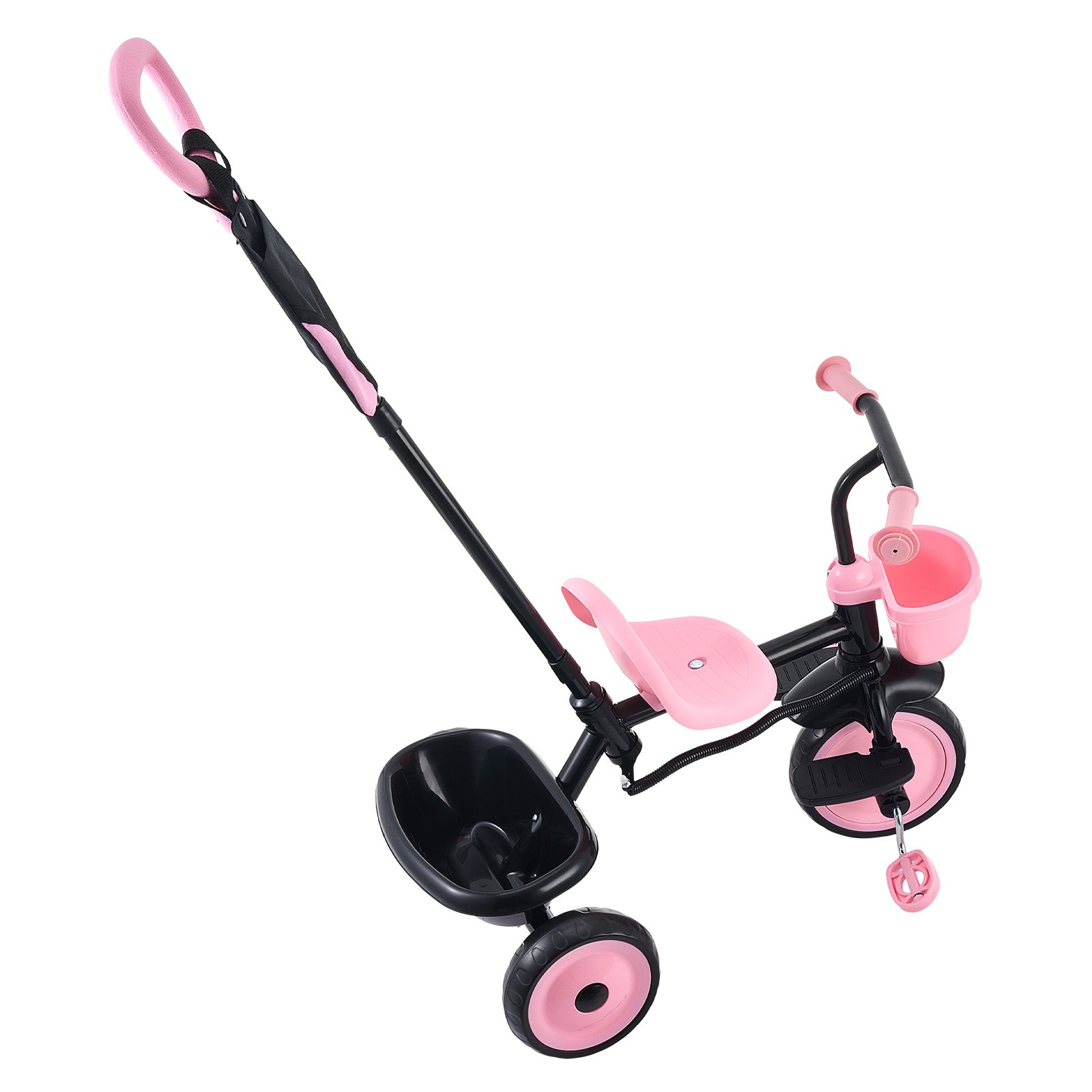 Uimoso Toddler Tricycle & Stroller for Ages 1.5-5 Kids Trike with Push Handle