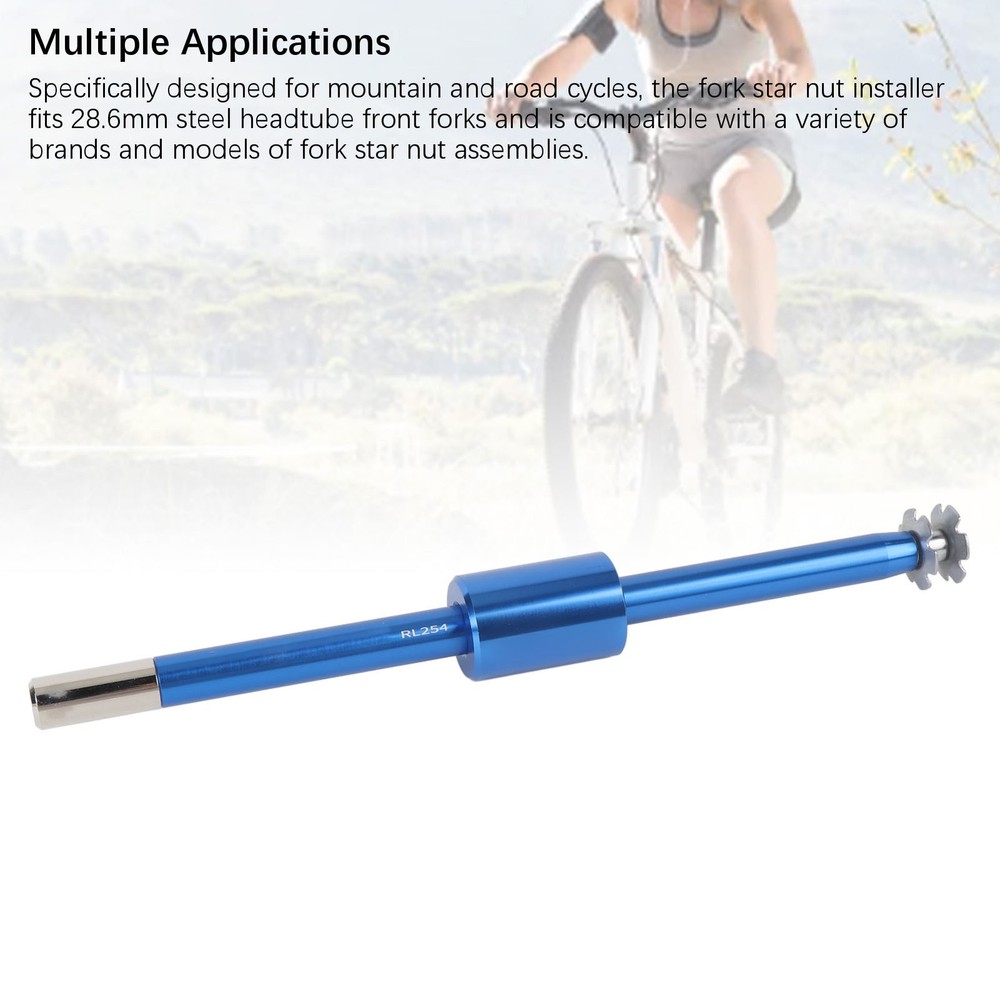 Cycle Fork Star Nut Setting Tool Alloy Front Fork Headset Driver DIY Star N FGJM