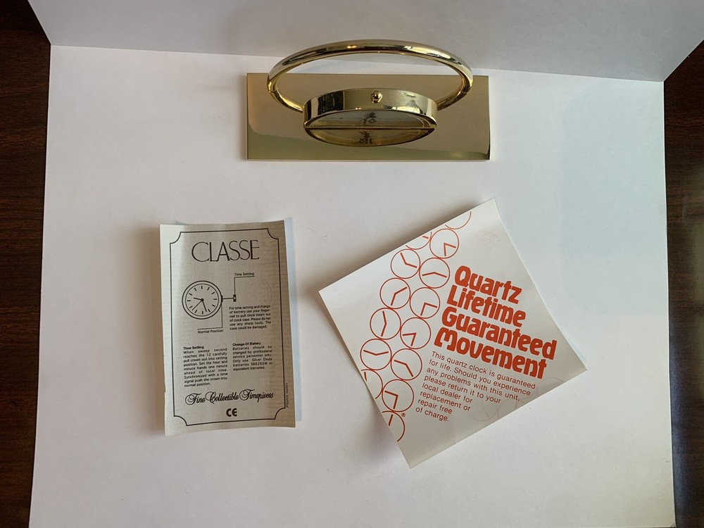Gold Stuart Austin Quartz Clock